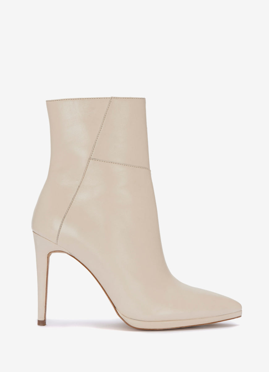 Beige Leather Ankle Boots – Mint Velvet