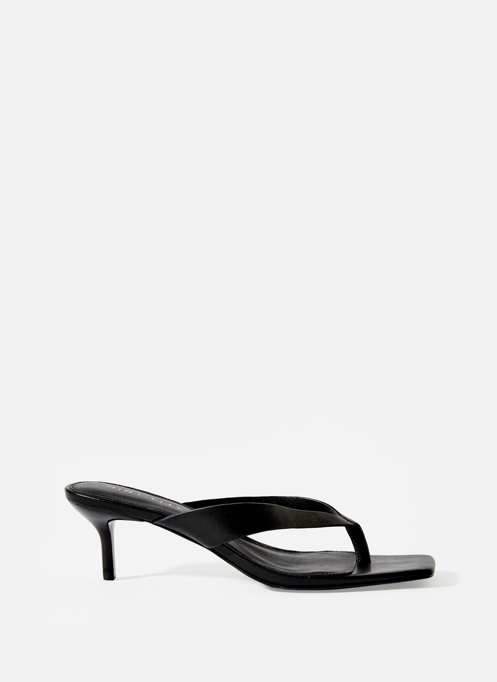 Betty Black Flip Flop Heels