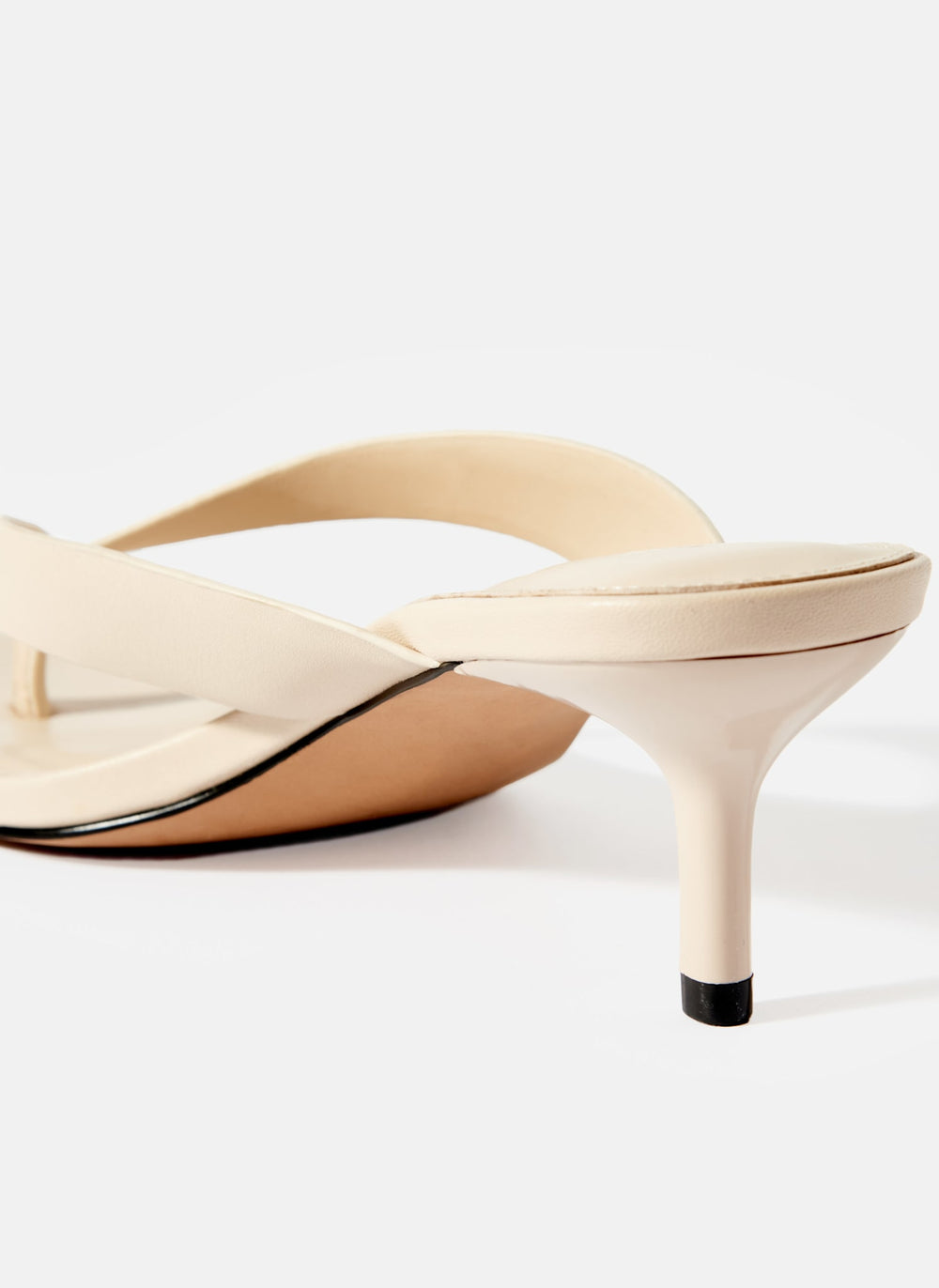 Betty Cream Flip Flop Heels