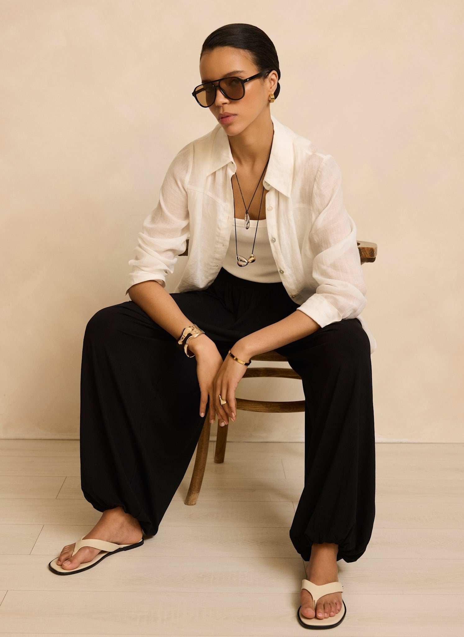 Black Jersey Balloon Trousers – Mint Velvet