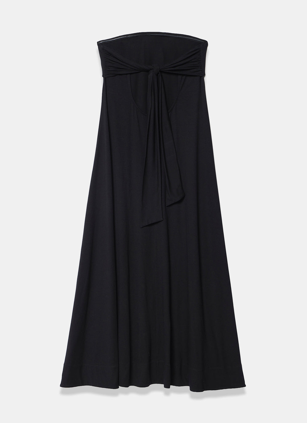 Mint Velvet Black Jersey Bandeau Maxi Dress | Size S | Black