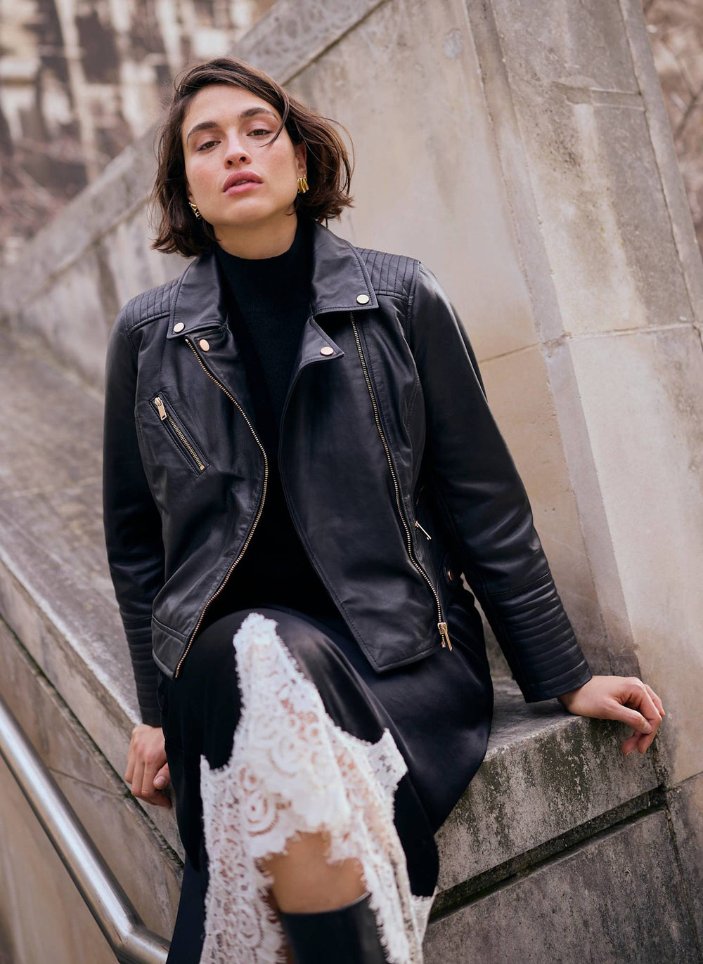 Black Leather Biker Jacket Mint Velvet Black Leather Biker Jacket Mint Velvet