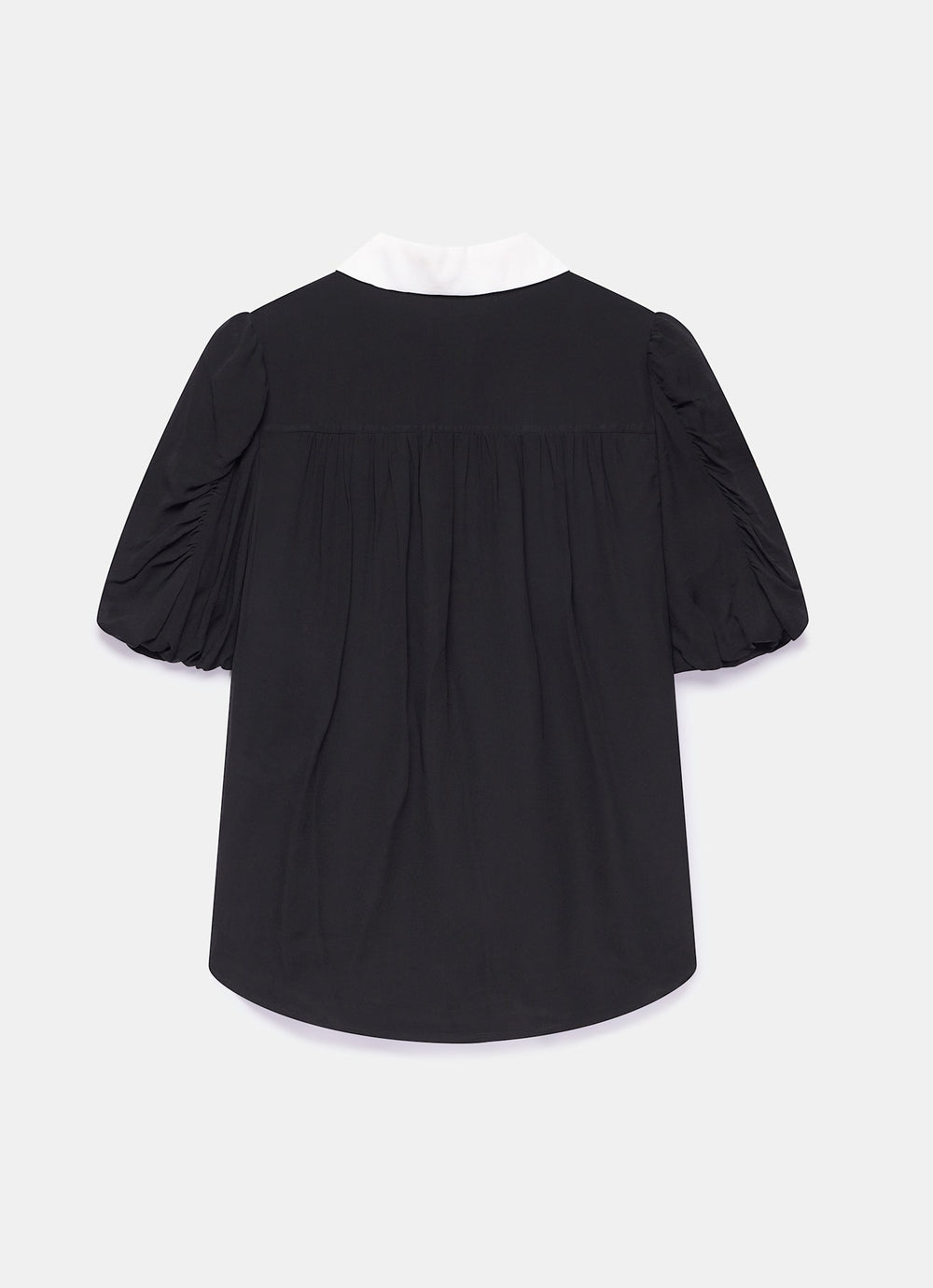 Black Contrast Collar Shirt – Mint Velvet