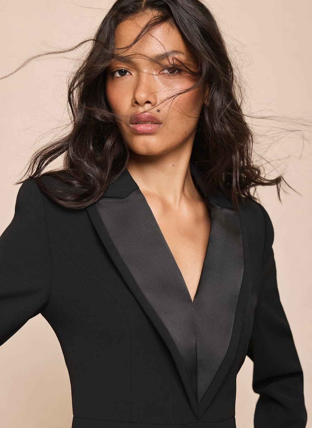 Black Tuxedo Mini Dress