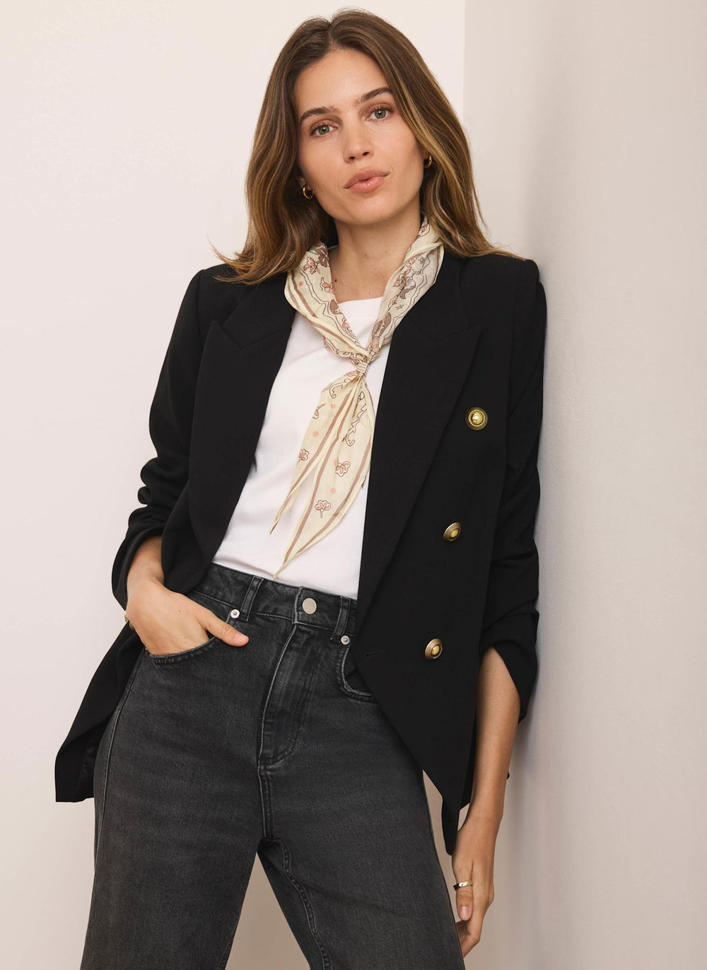 Black Double Breasted Blazer