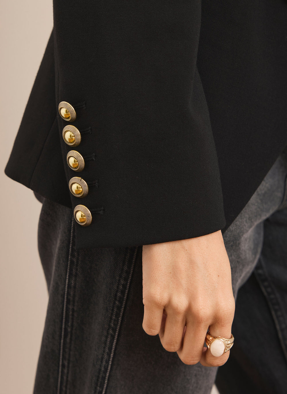 Black Double Breasted Blazer