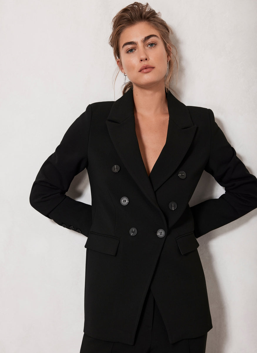 Black Longline Blazer – Mint Velvet