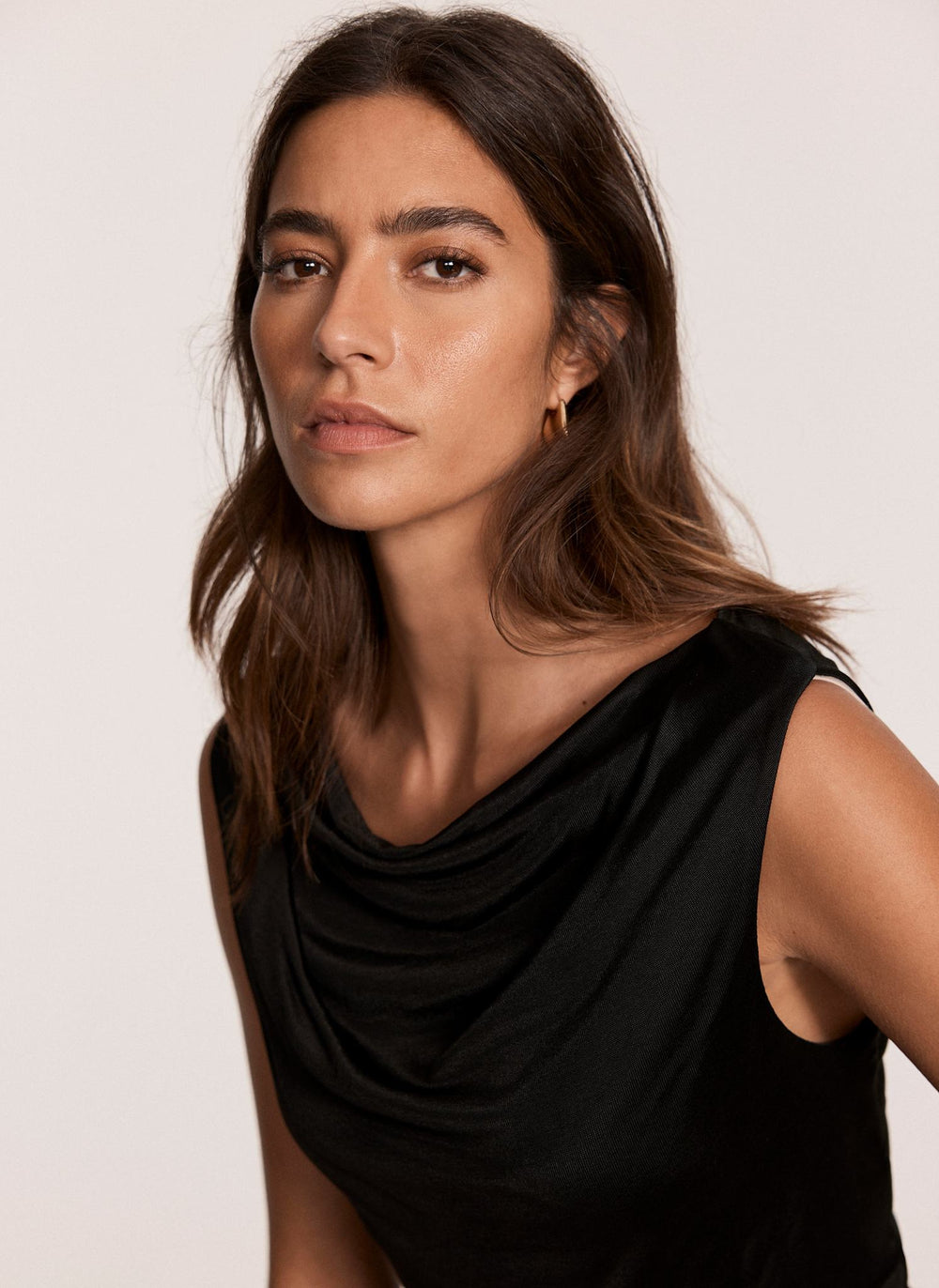 Black Draped Top