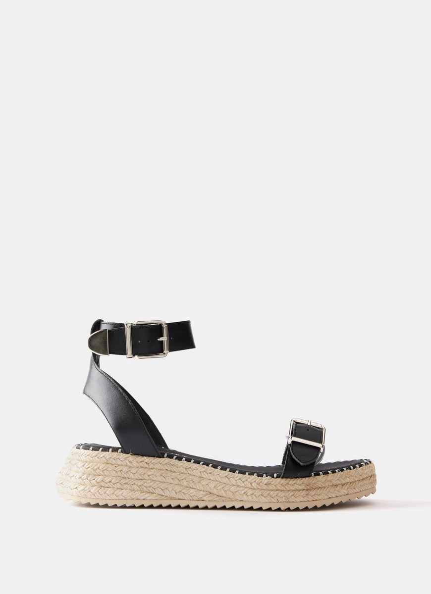 Black Espadrille Sandals â Mint Velvet