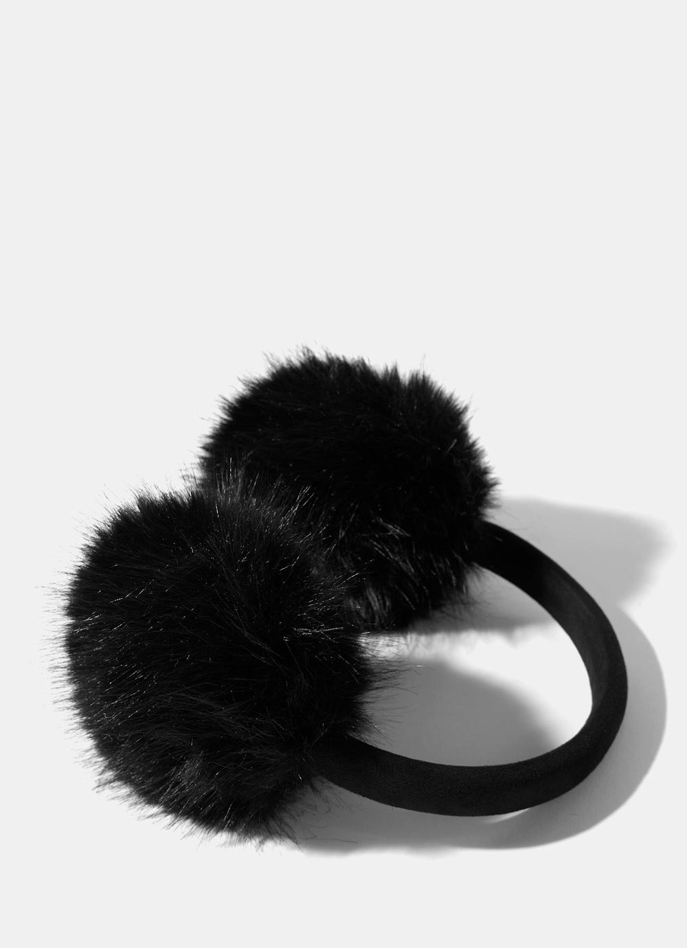 Black Faux Fur Earmuffs