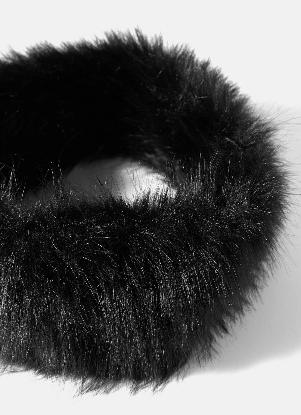 Black Faux Fur Headband