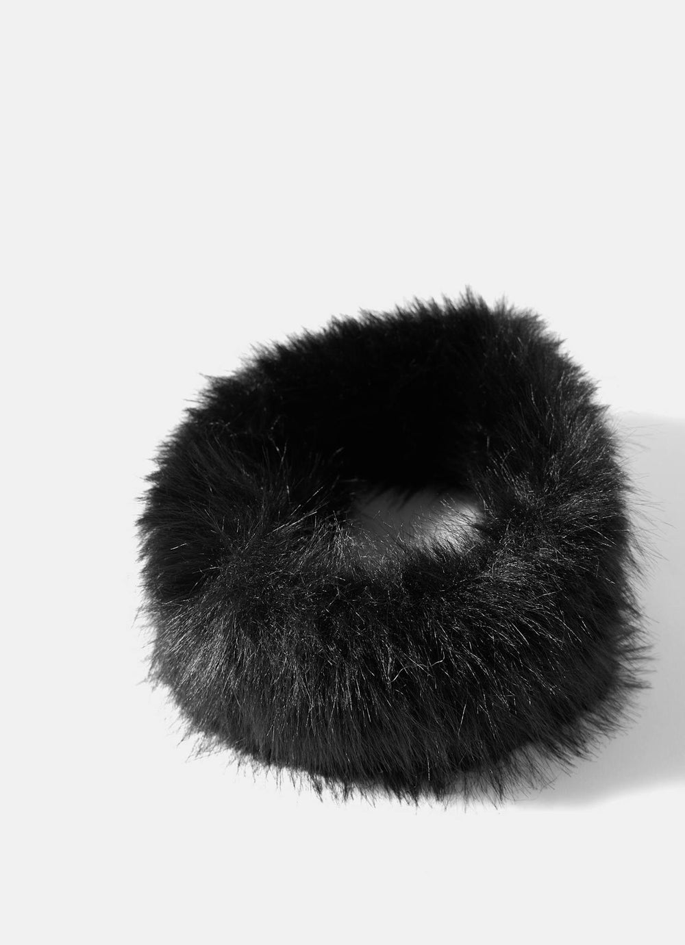 Black Faux Fur Headband