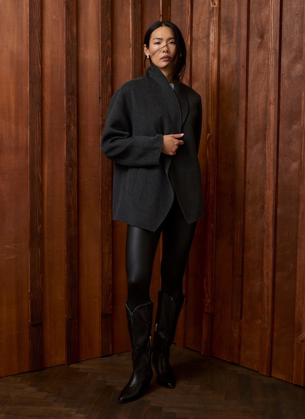Black Faux Leather Leggings