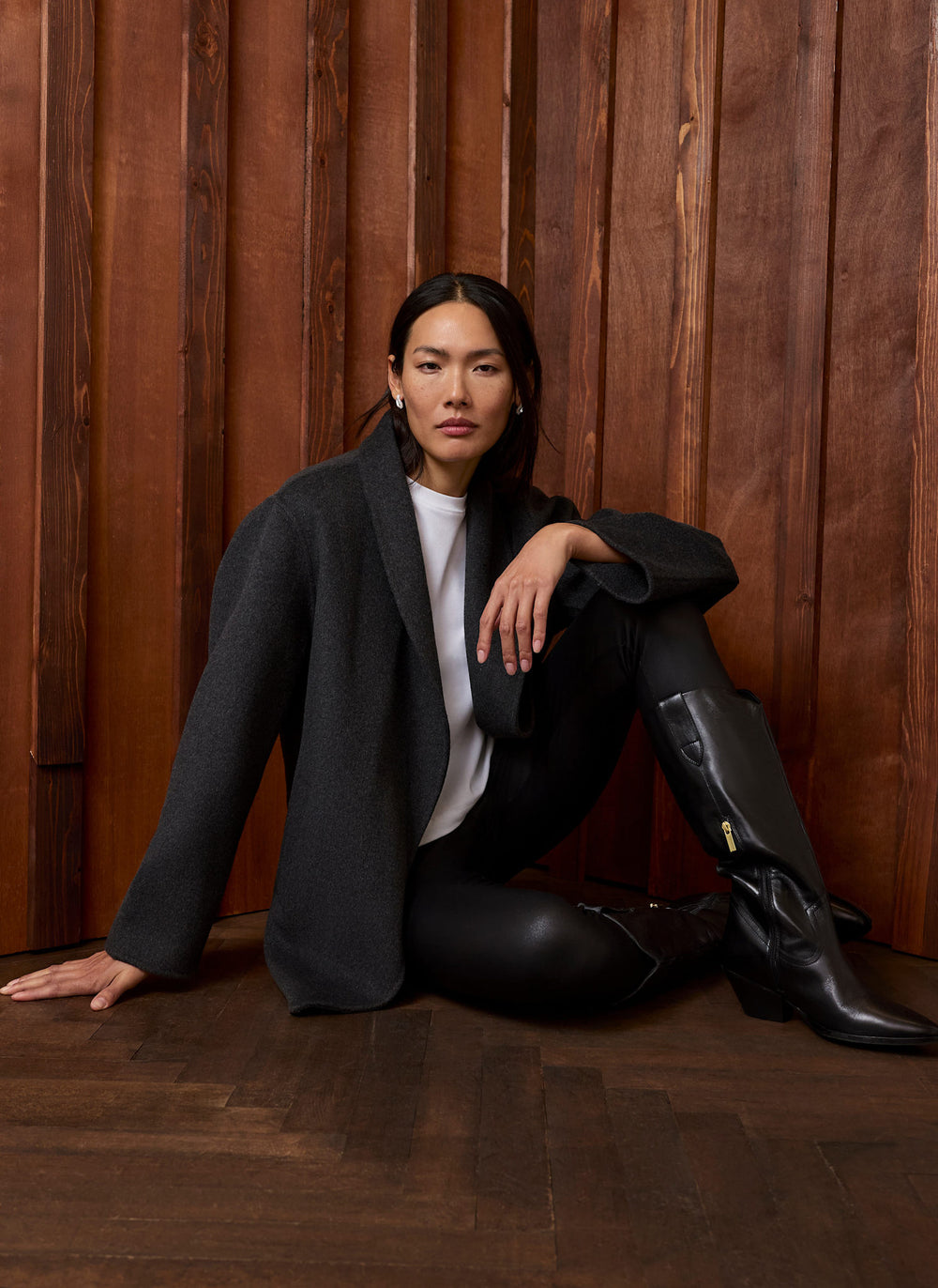 Black Faux Leather Leggings