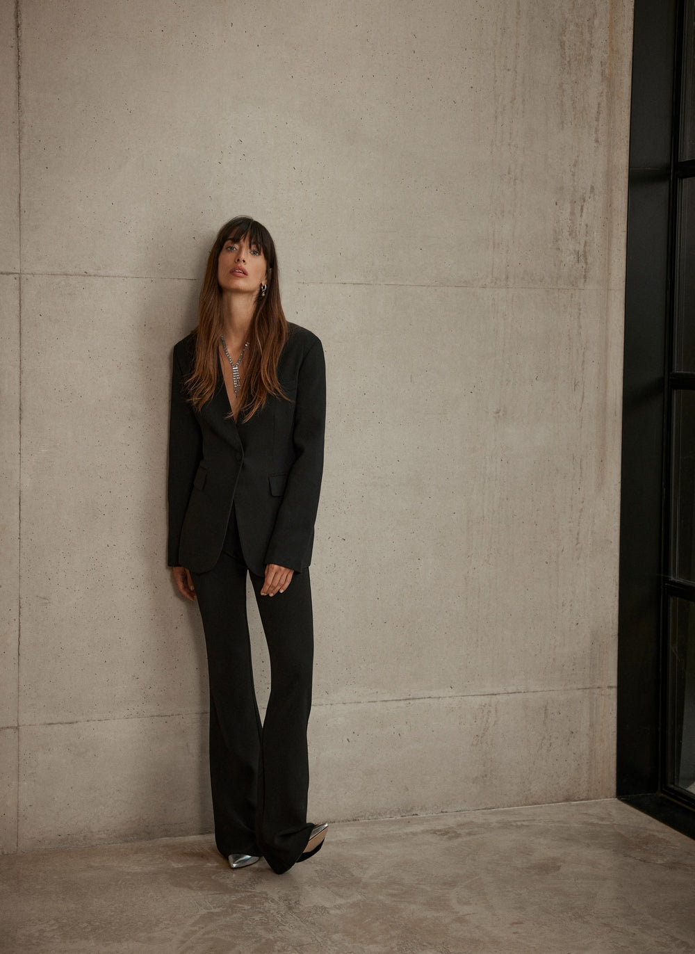 Black Flare Trousers