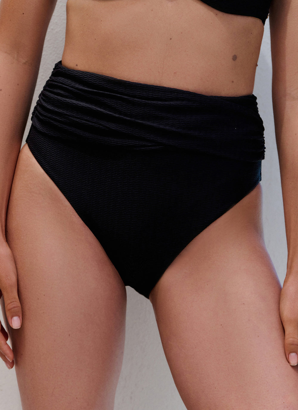 Black High Waist Bikini Bottom