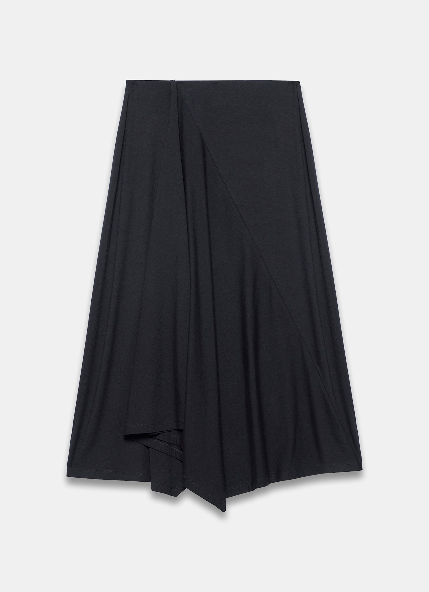 Black Jersey Asymmetric Skirt – Mint Velvet