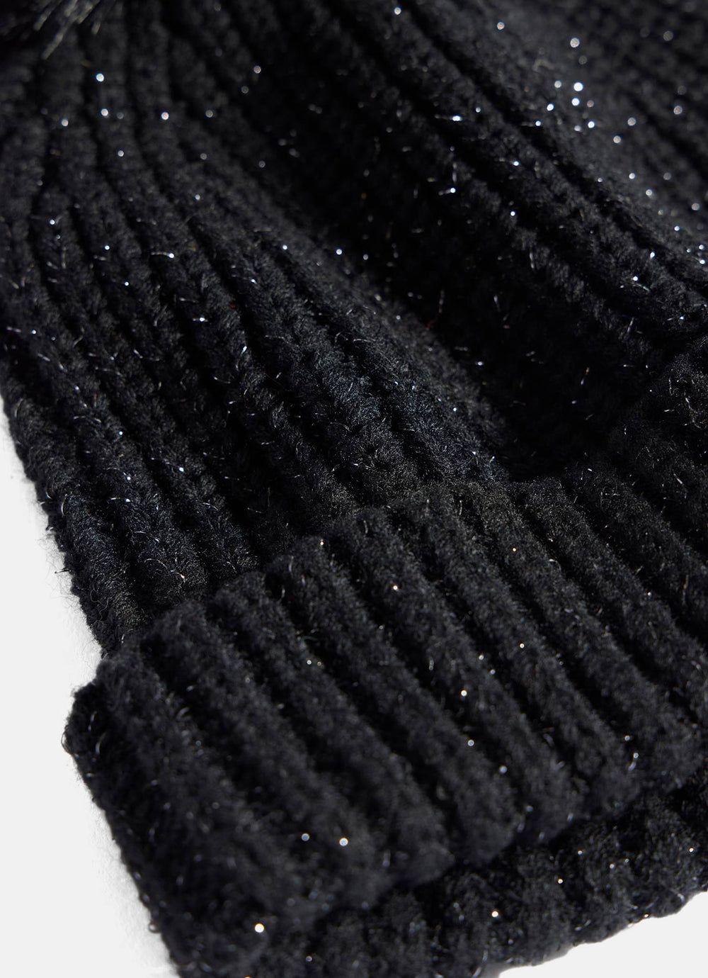 Black Knit Pom Hat
