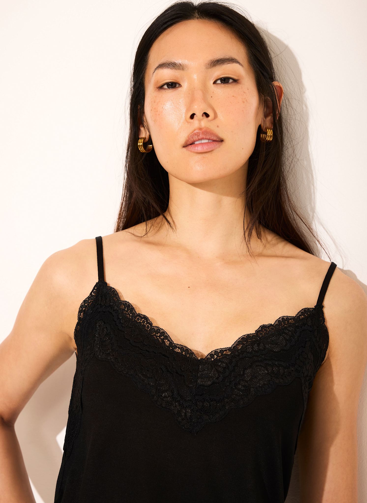 トップス Re:Camisole - Black Black Camisole Top – Mint Velvet