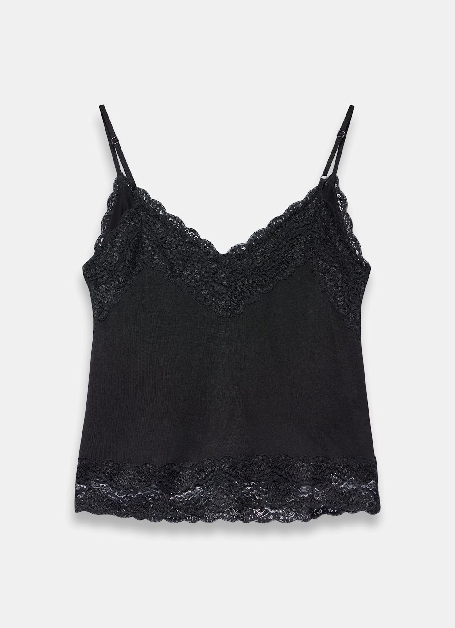 Black Lace Detail Camisole Top – Mint Velvet