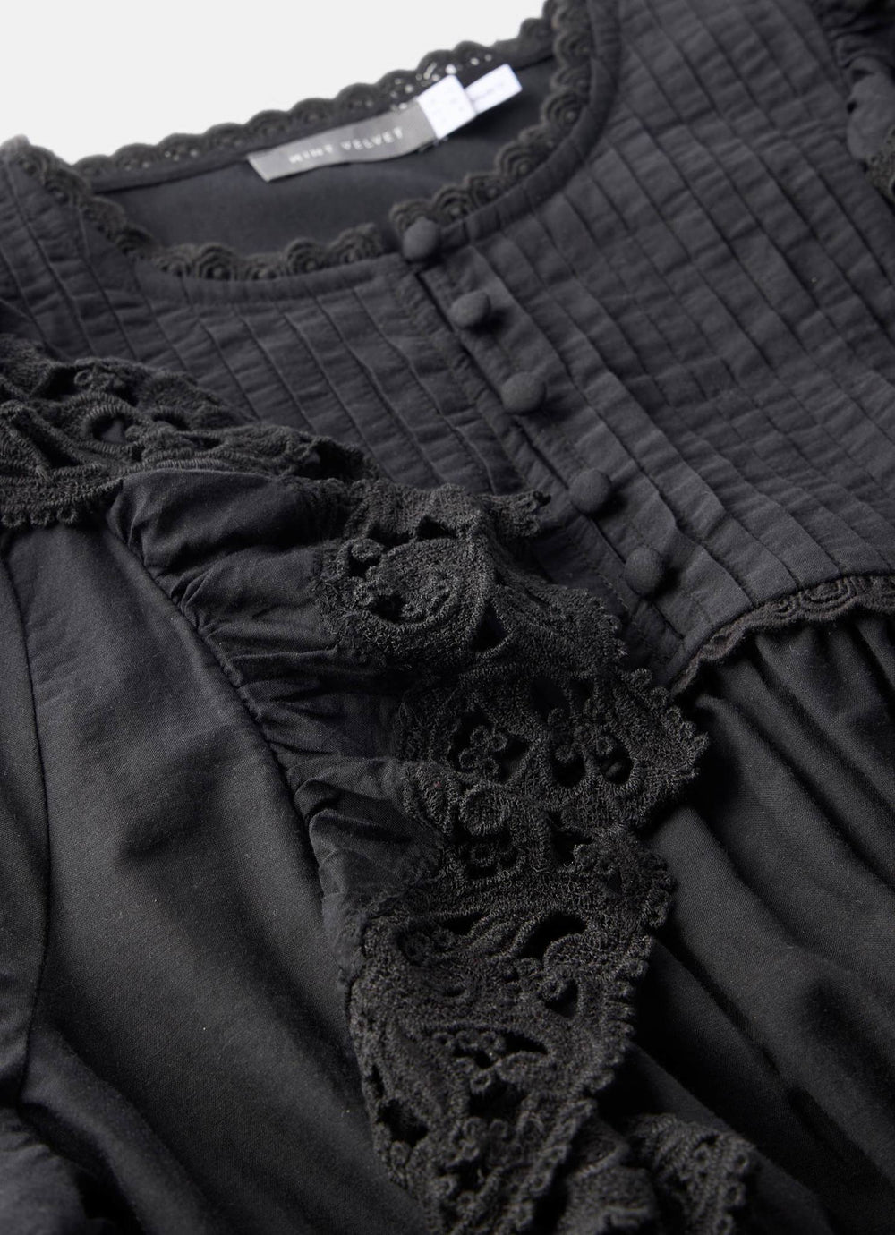 mint velvet black lace dress Buy Mint Velvet Black Lace Ruffle Mini Dress from Next USA