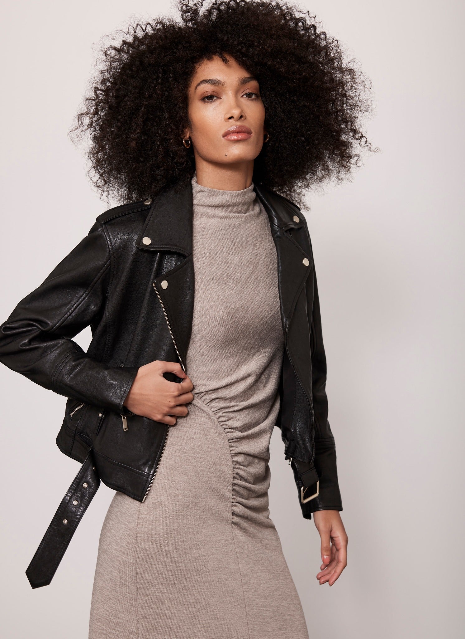 Mint velvet hotsell leather jacket sale