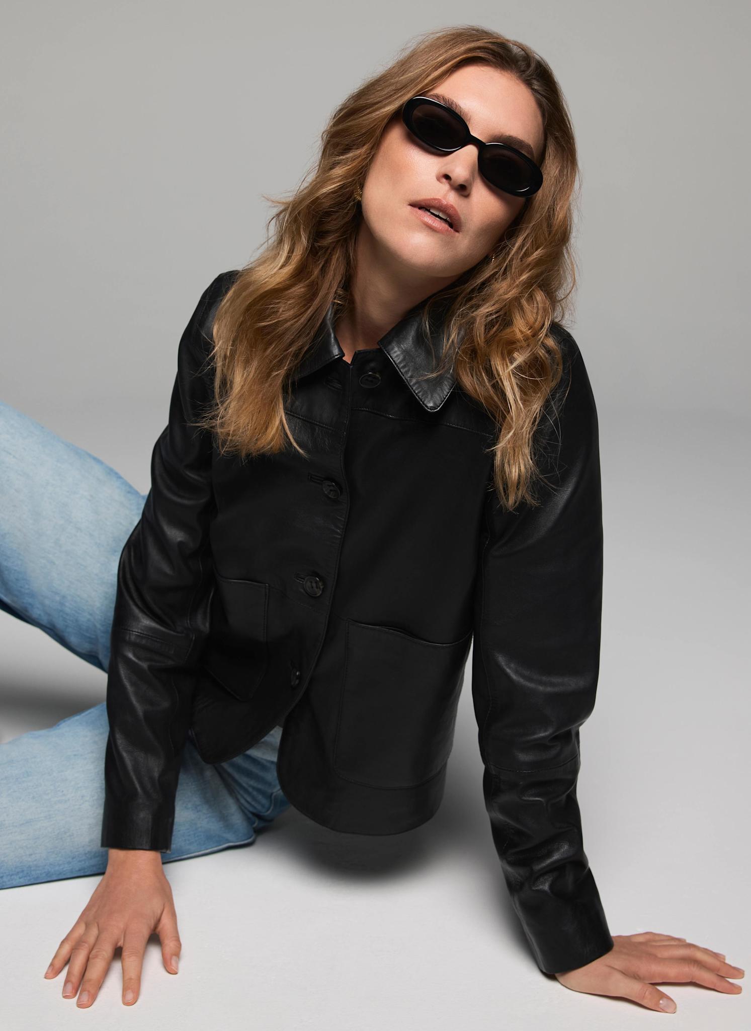 Black Leather Jacket – Mint Velvet