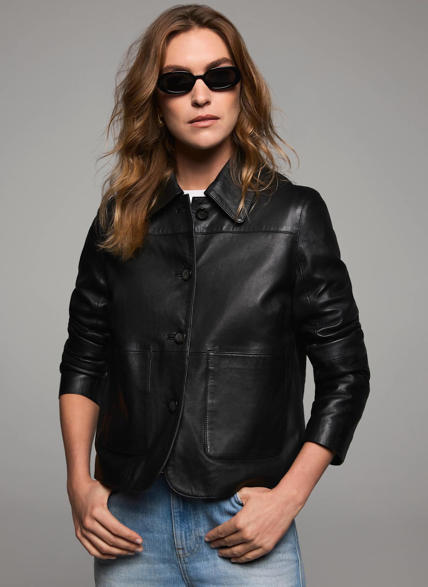 Black Leather Jacket – Mint Velvet