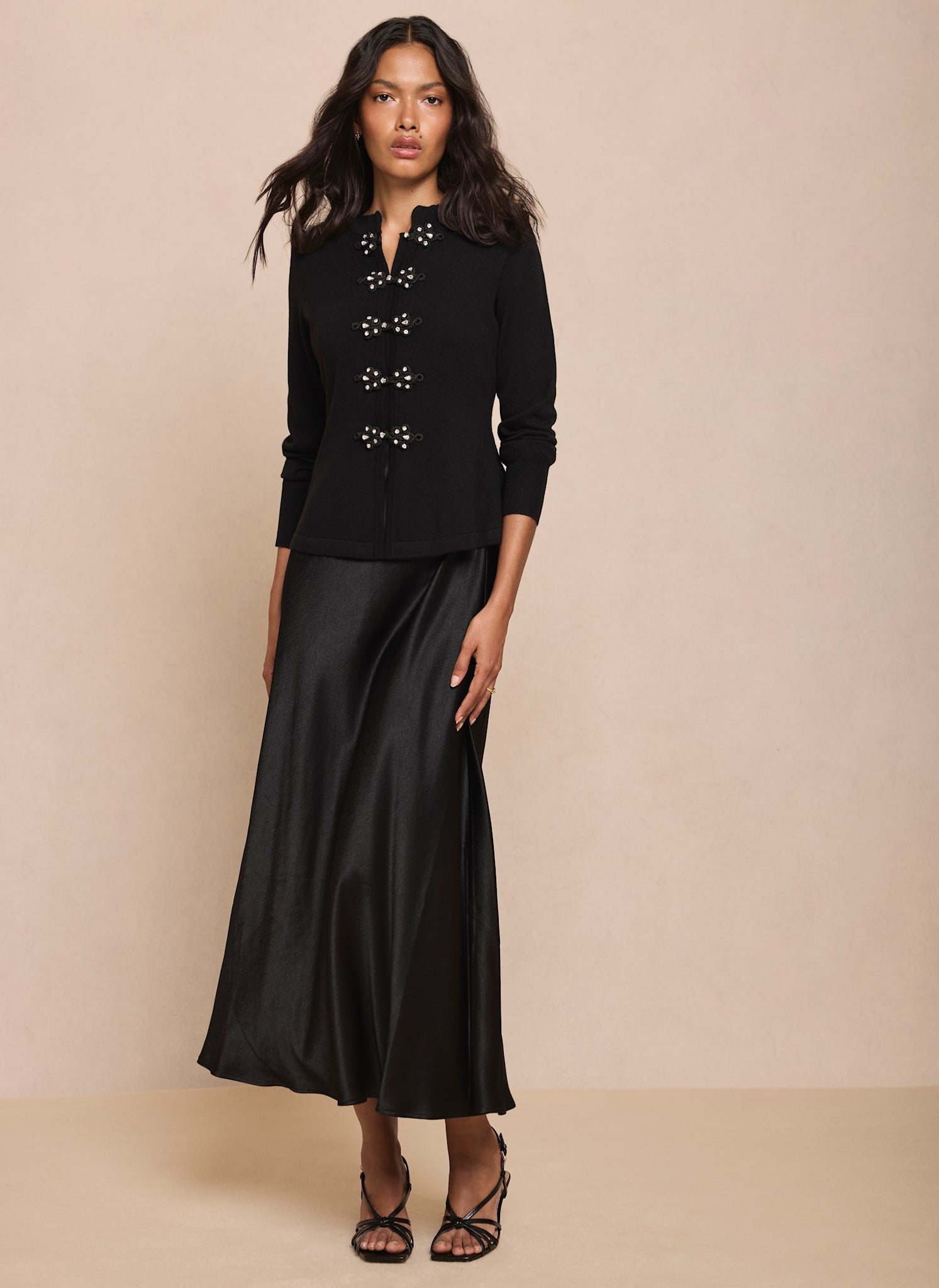 Black Peplum 2-in-1 Midi Dress – Mint Velvet