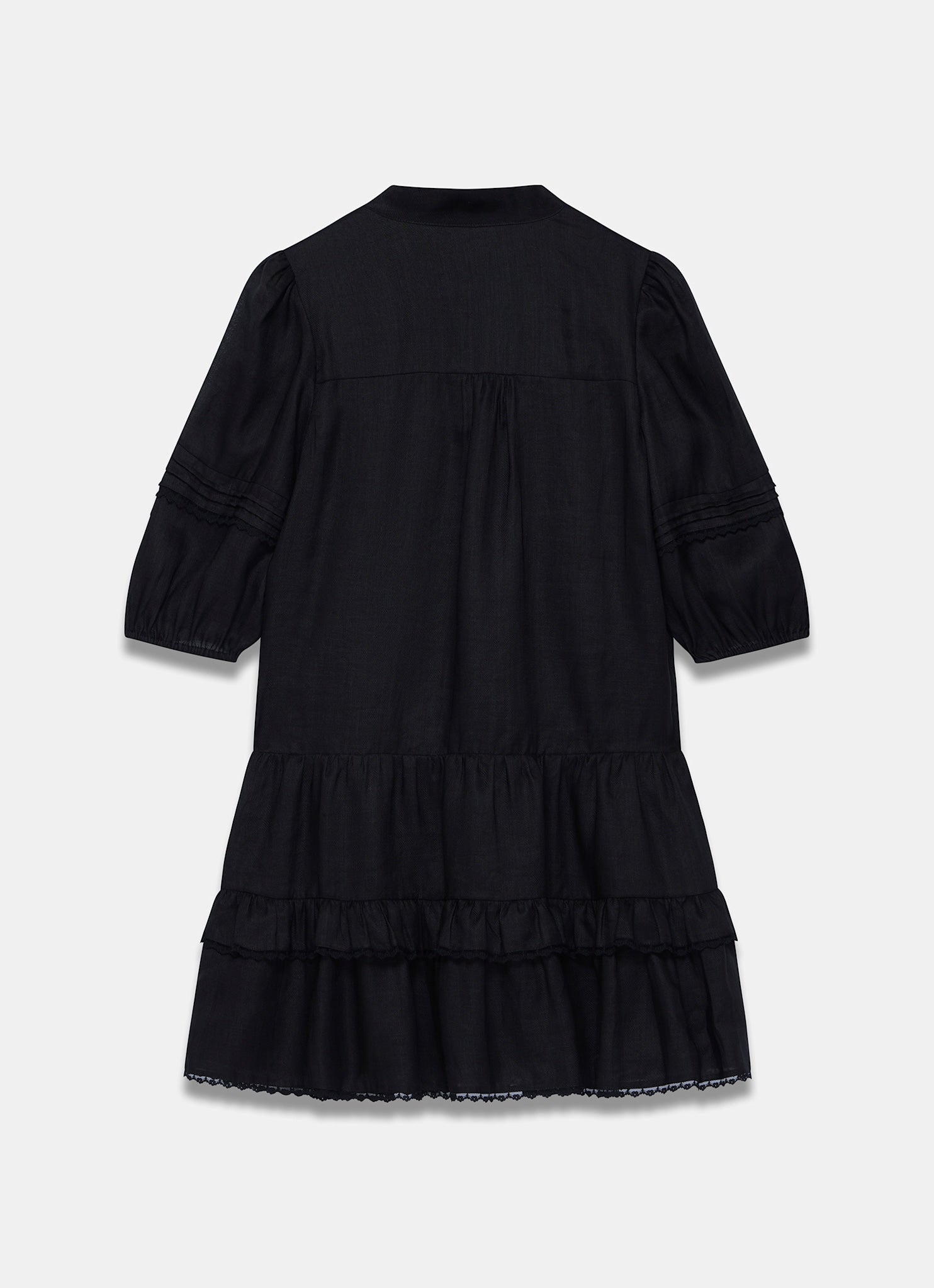 Black Ramie Mini Dress – Mint Velvet