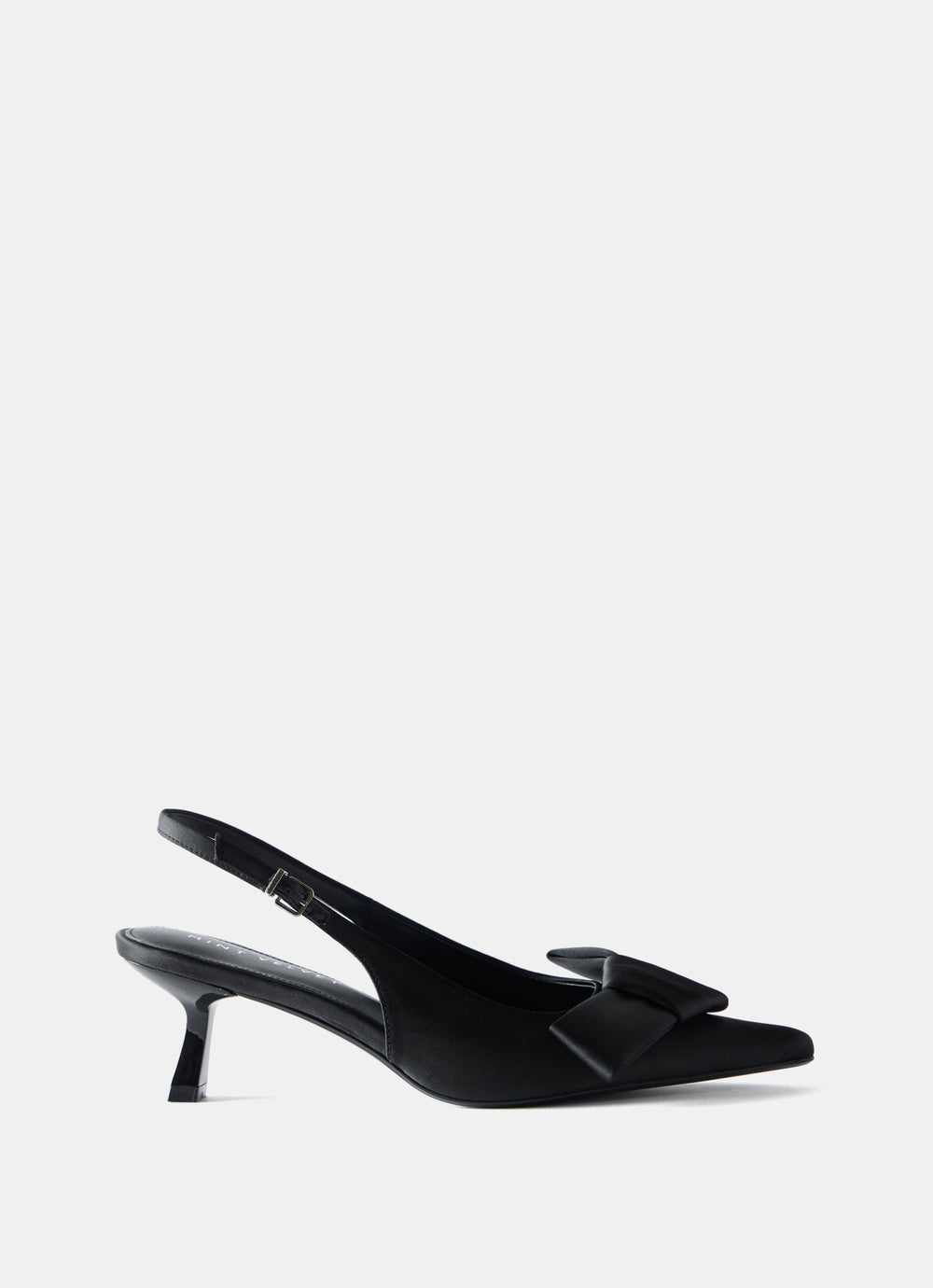 Black Slingback Kitten Heels