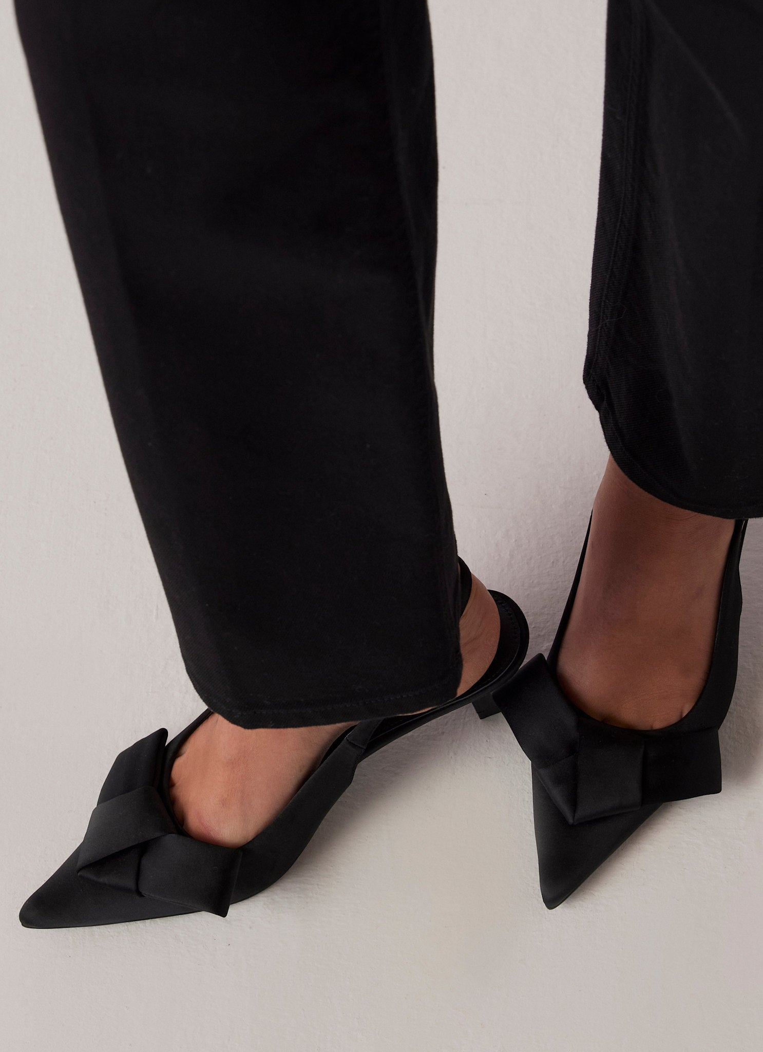 Burgundy Slingback Kitten Heels