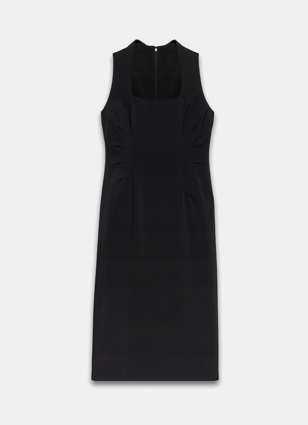 fitted sleeveless midi dress Mint Velvet Black Sleeveless Fitted Midi Dress | Size 14 | Black | Sleeveless