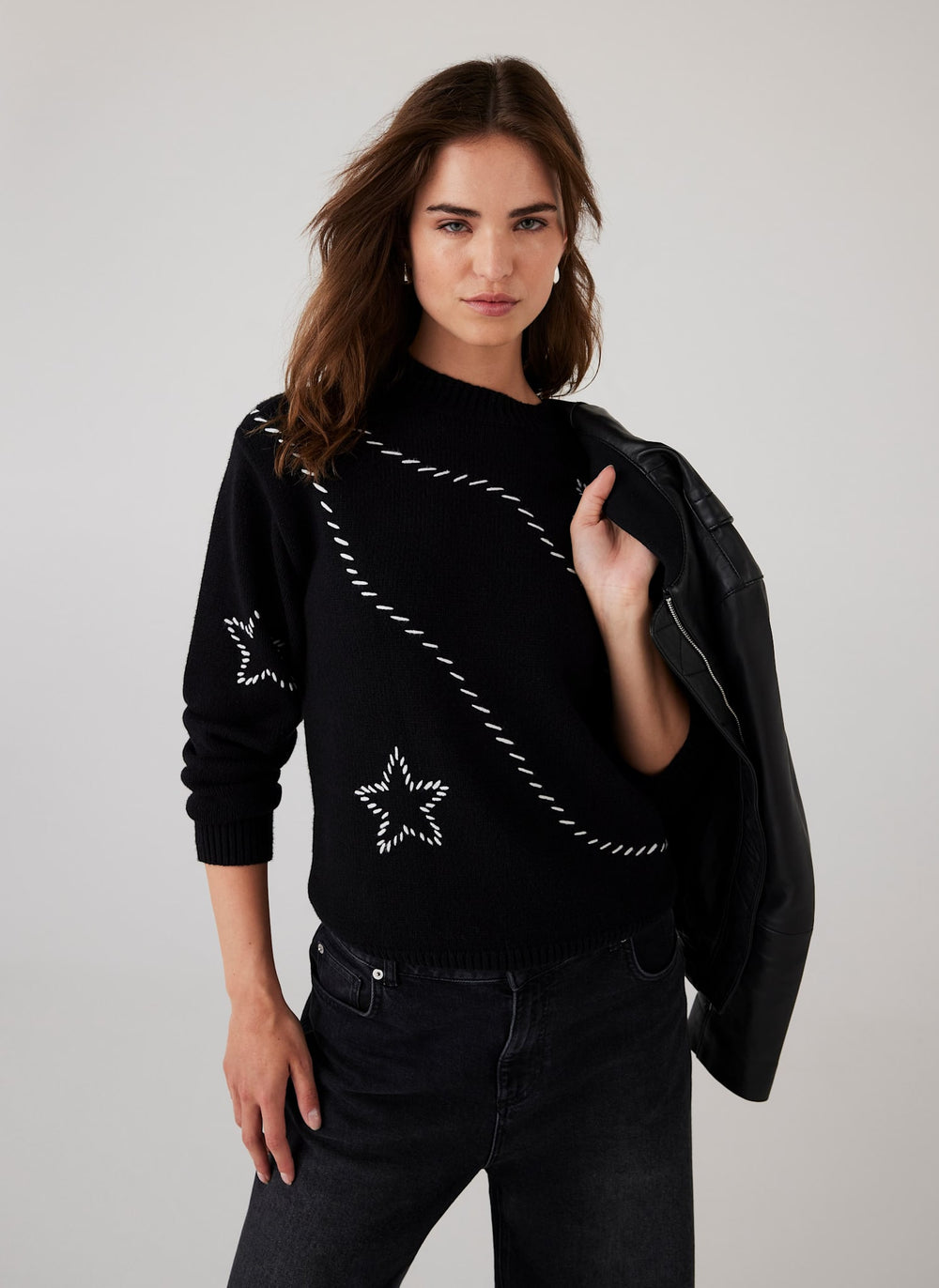 Black Star Detail Jumper