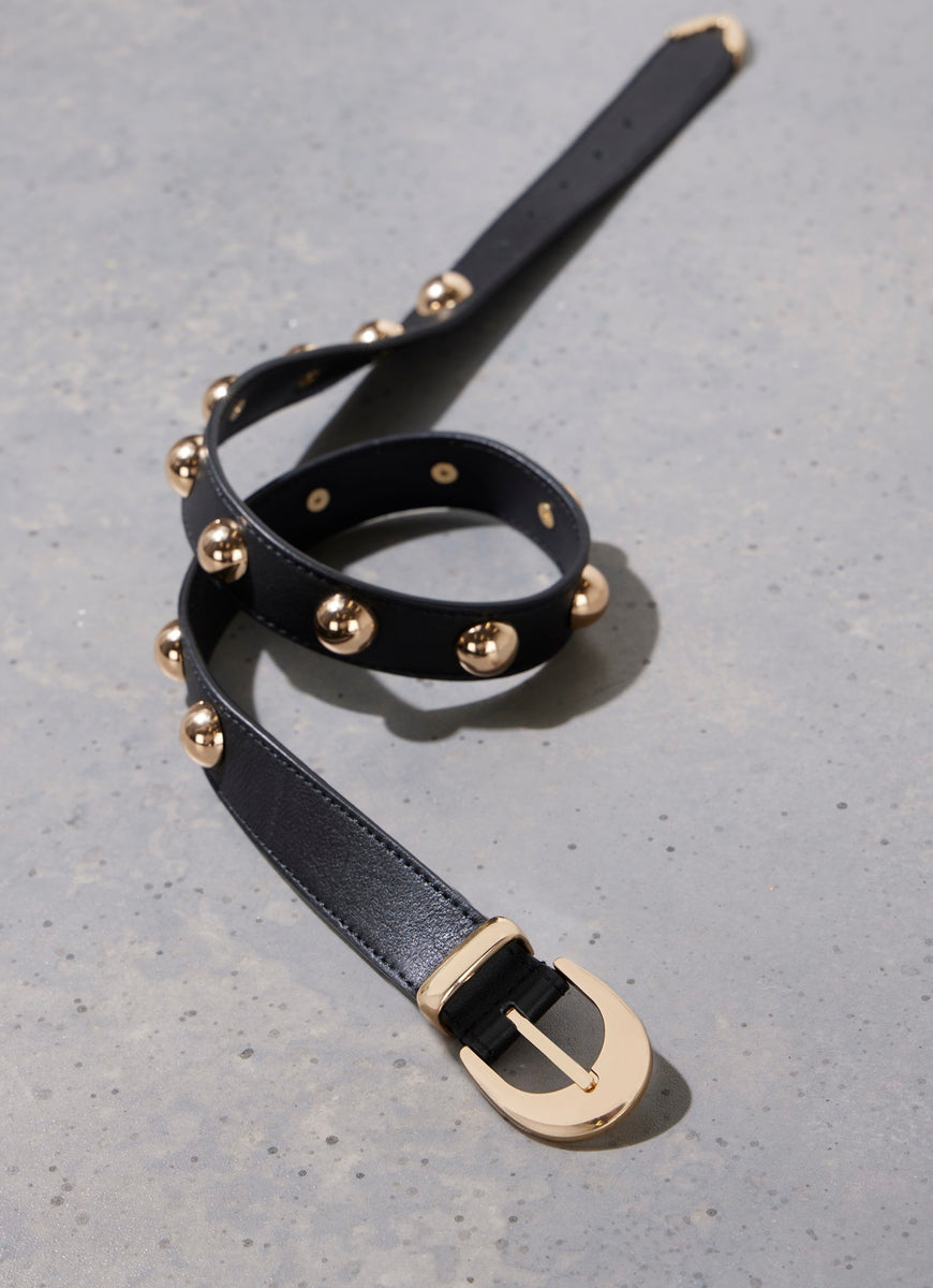 Black Statement Leather Belt – Mint Velvet
