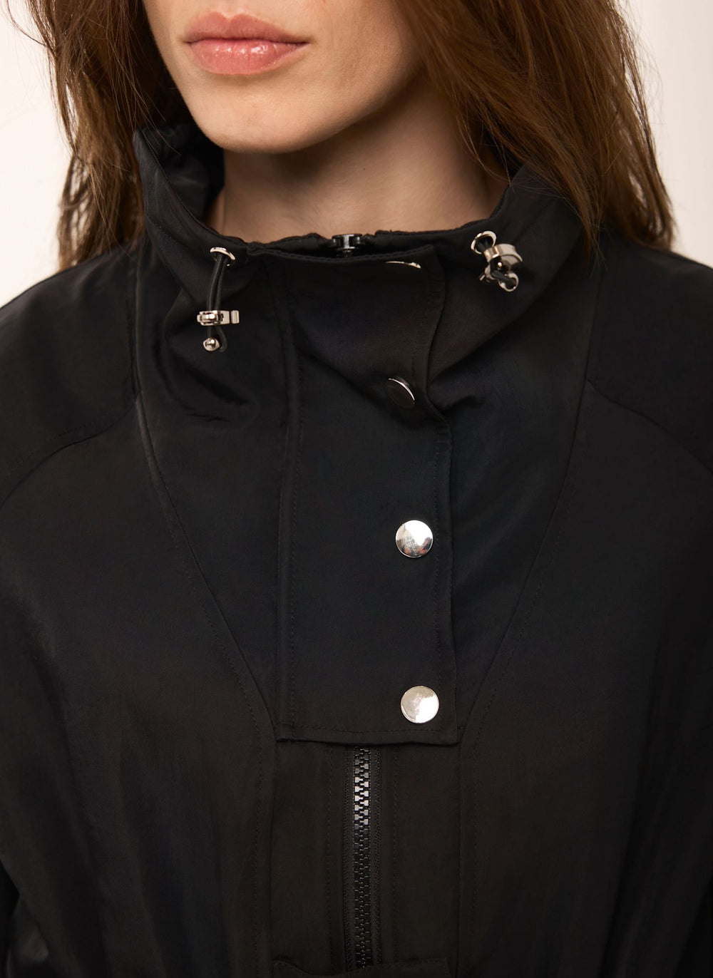Black Utility Parka Jacket