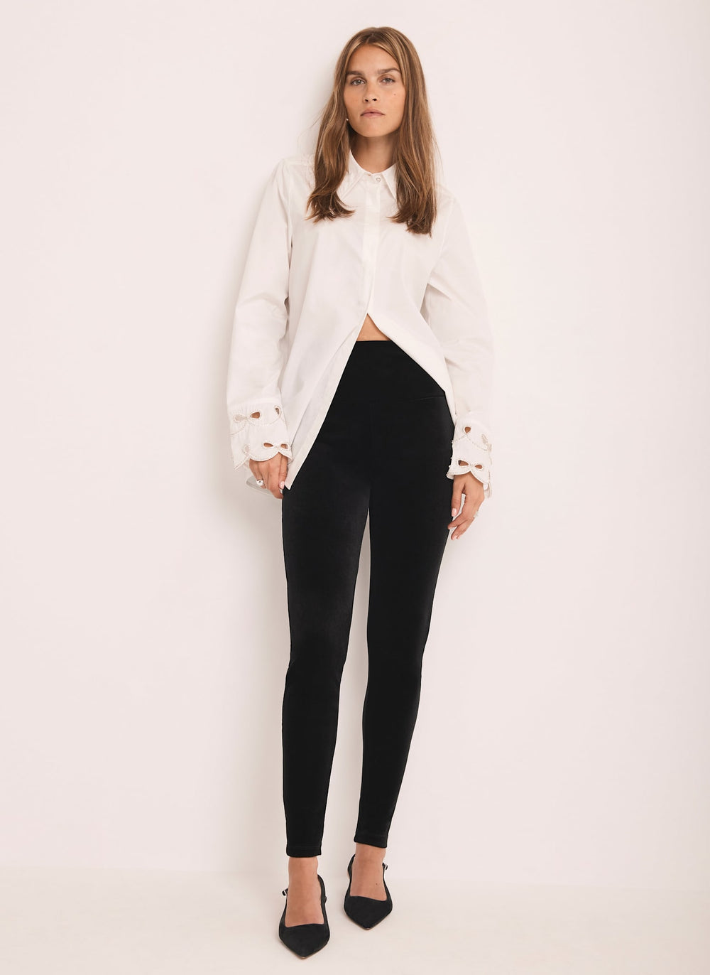 Black Velvet Leggings