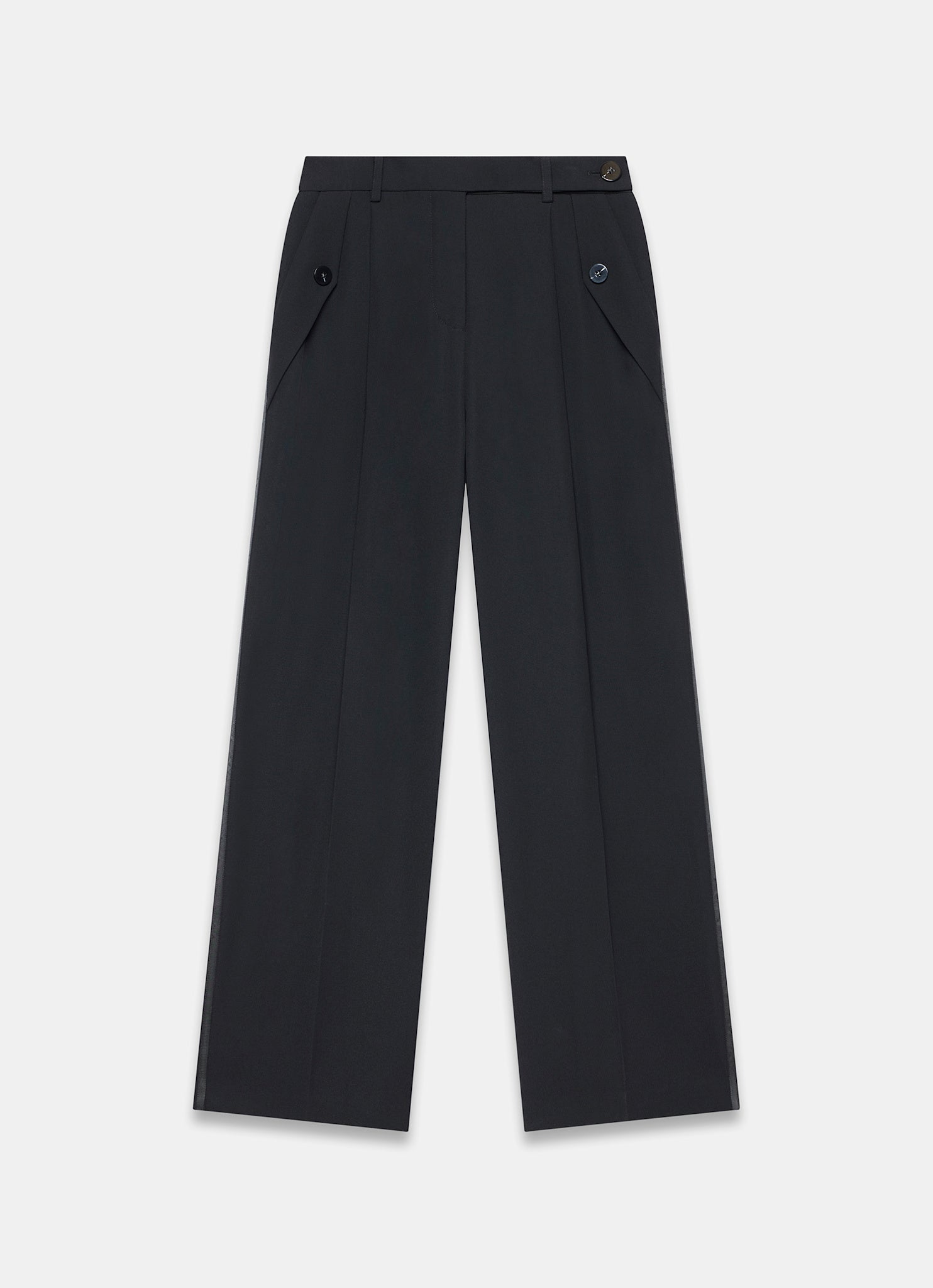 Black Tailored Wide Trousers – Mint Velvet