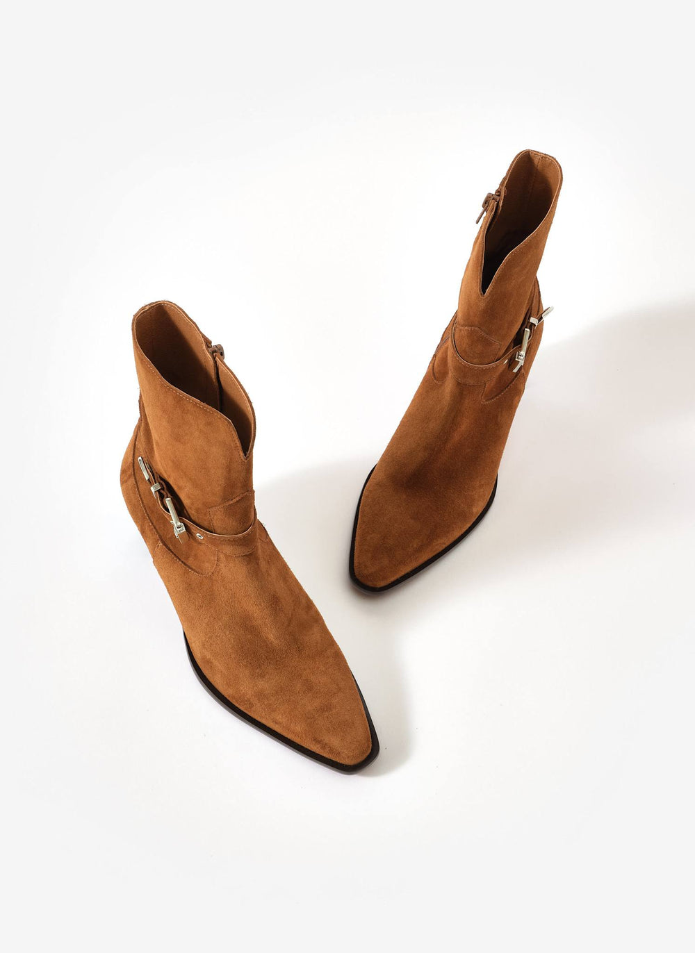 Tan Suede Ankle Boots Women main image 3