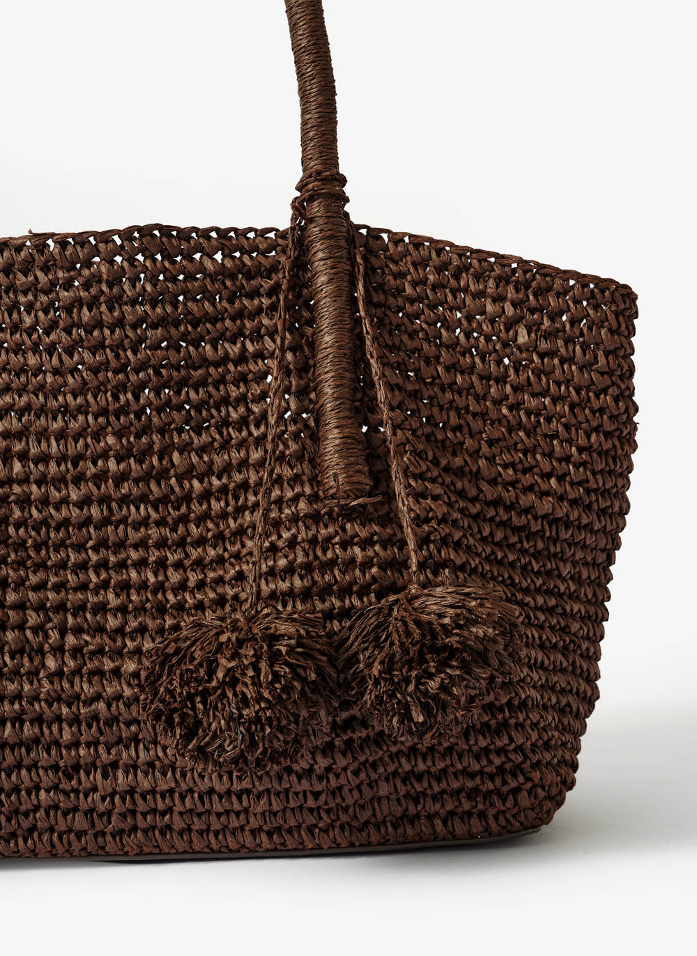 Blake Brown Woven Tote Bag