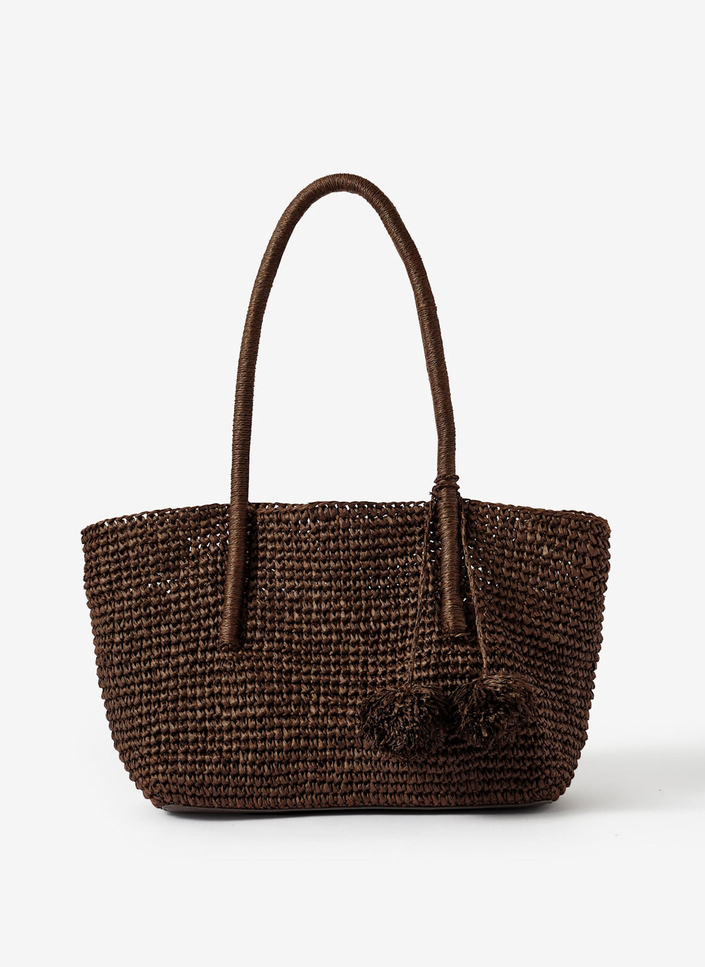 Blake Brown Woven Tote Bag