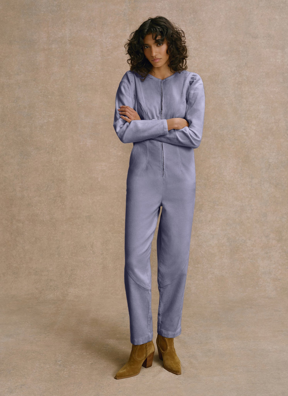 Blue Corduroy Jumpsuit