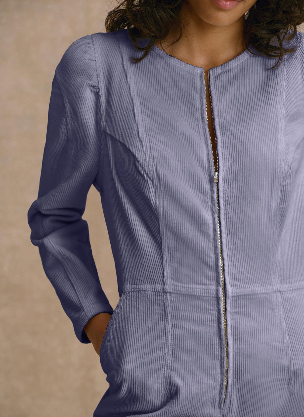 Blue Corduroy Jumpsuit