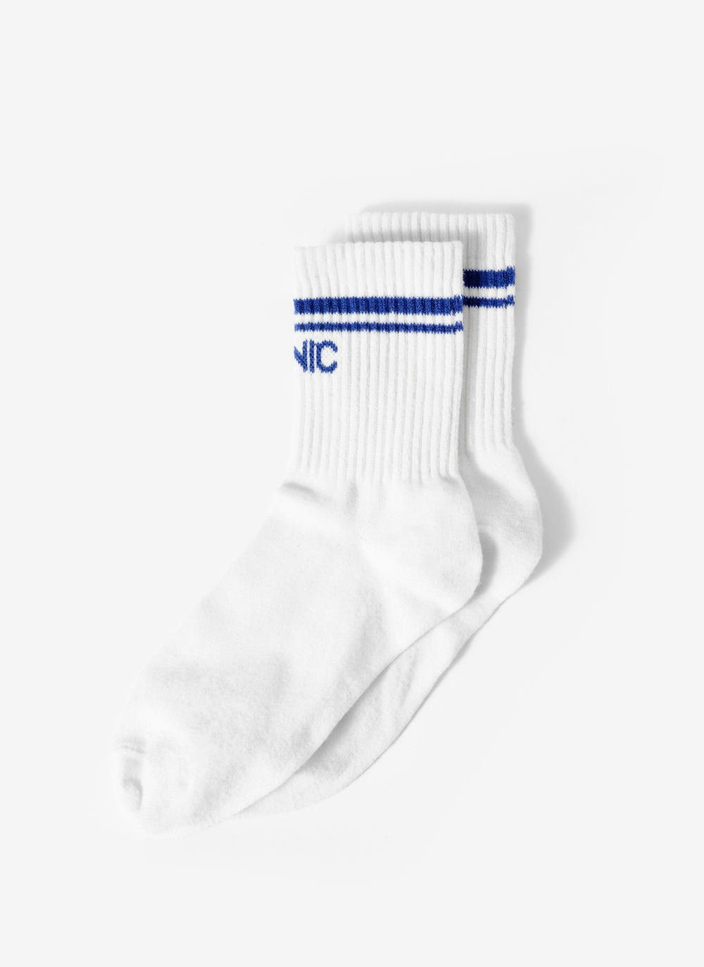 Blue Iconic Slogan Ankle Socks