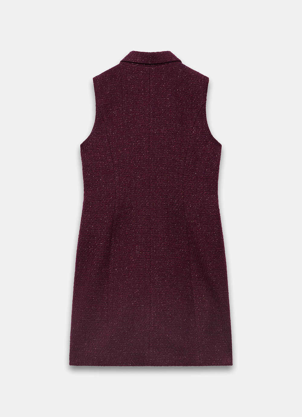 burgundy boucle dress Women's Burgundy Boucl dress
