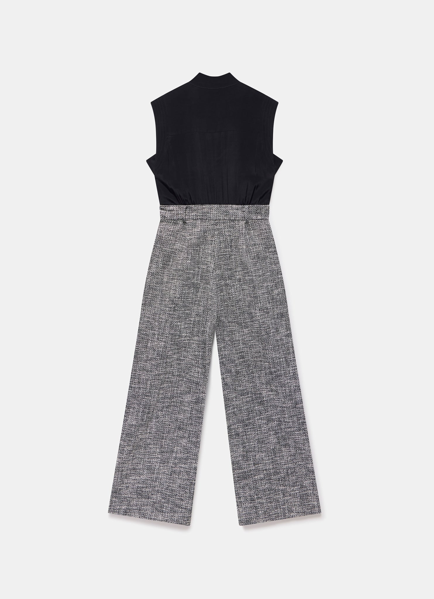 Black Boucle Wide Leg Jumpsuit – Mint Velvet