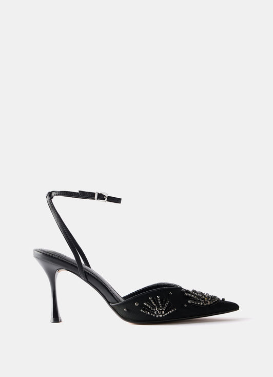 Gorgeous Billi Bi snakeskin and velvet strappy wedge heel 6 KM004 main image 1