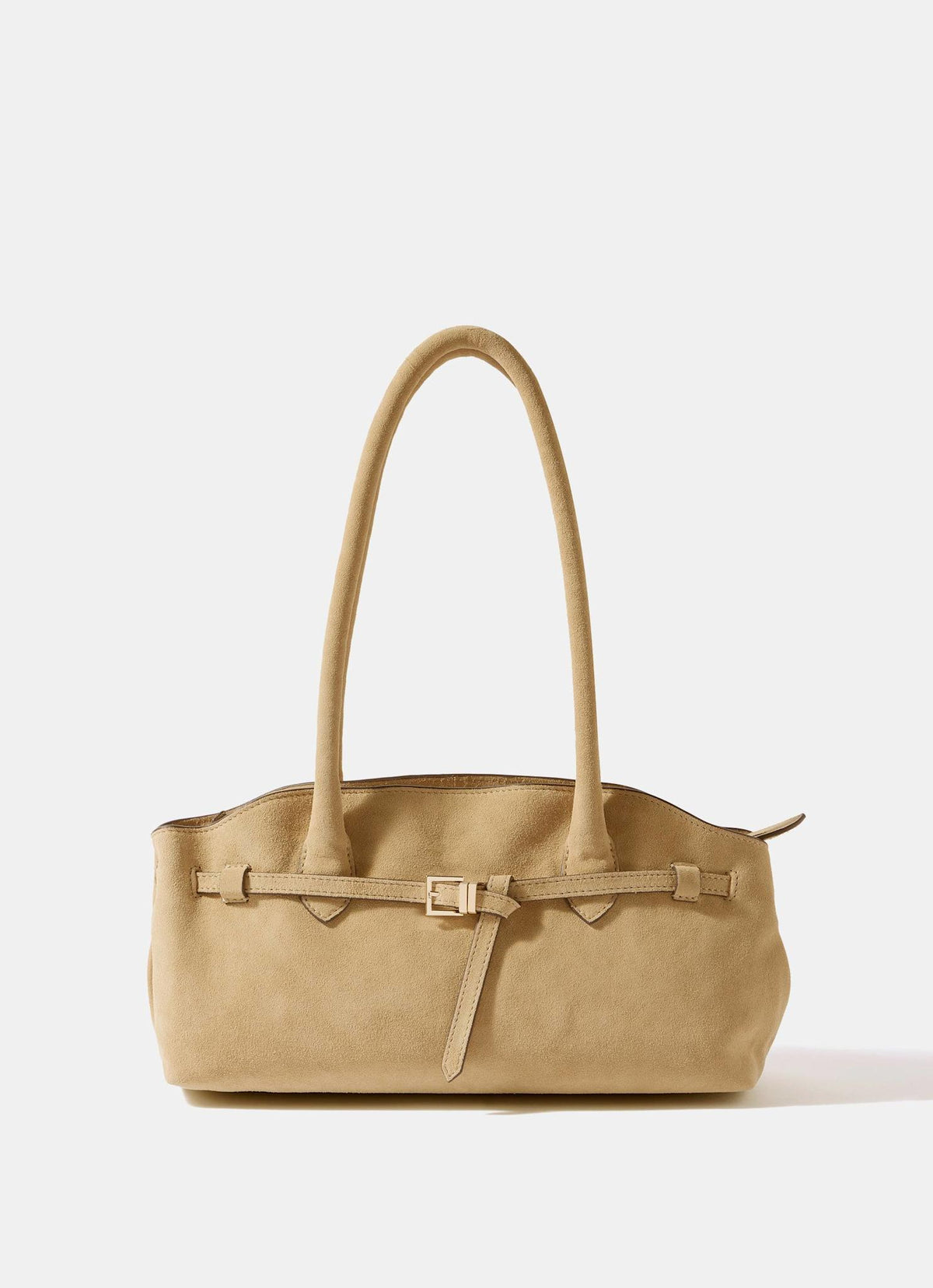 brooke suede leather backpack Mosna New York Convenient features include stowable shoulder straps Brooke Studded Leather Bag |