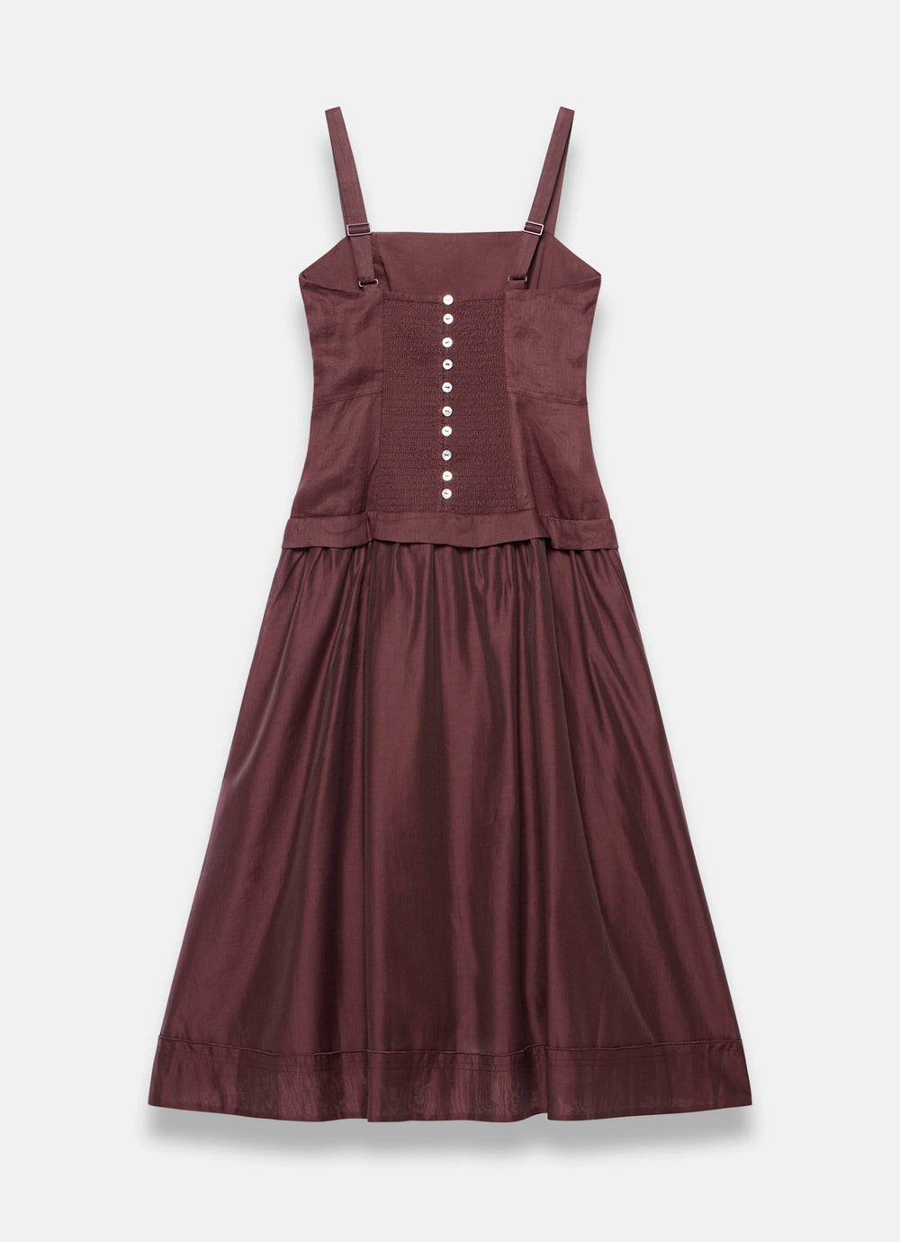 Burgundy Ramie Drop Waist Midi Dress Mint Velvet Burgundy Ramie Drop Waist Midi Dress Mint Velvet