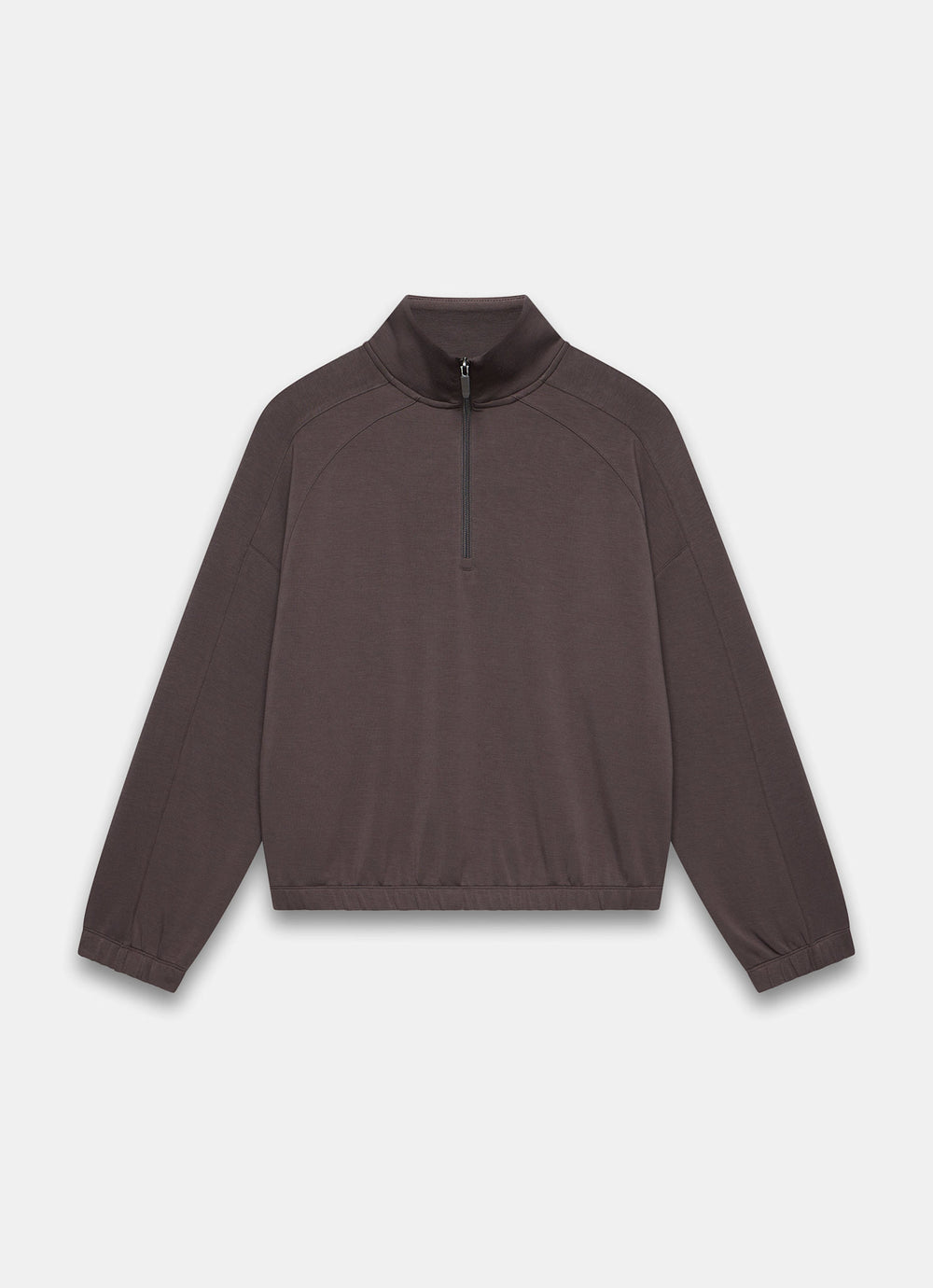 Brown Super Soft Zip Up Sweatshirt – Mint Velvet